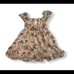 NWT FRANCESCAS BEYLINDA FLORAL LUREX GODET DRESS